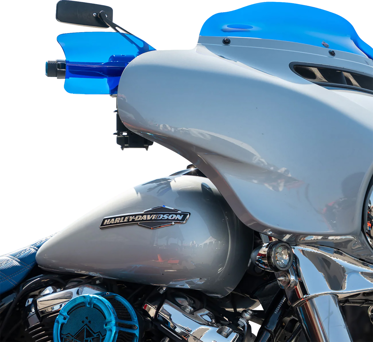 Flare® Handguards - Harley-Davidson Cable Clutch - Blue