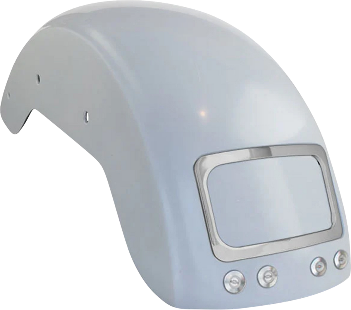 The Fix Rear Fender - Chrome Frame Plate - Thunder Bolts - HD Softail
