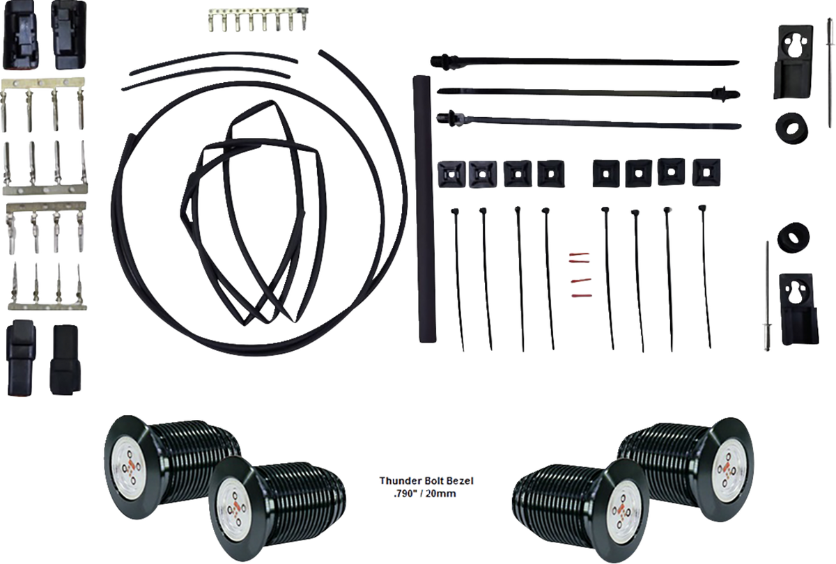 Bag Bolts Taillight Kit With Thunder Bolts
