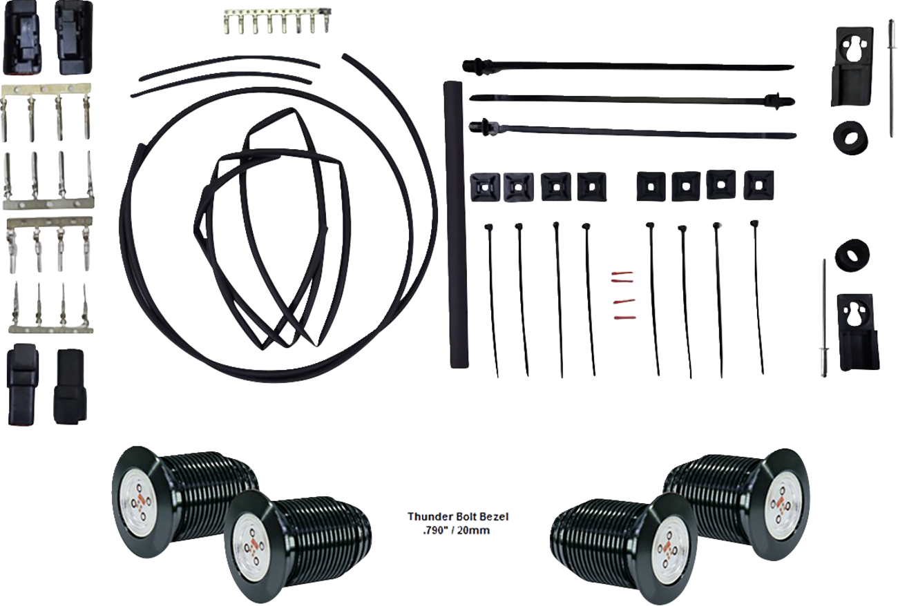 Bag Bolts Taillight Kit With Thunder Bolts