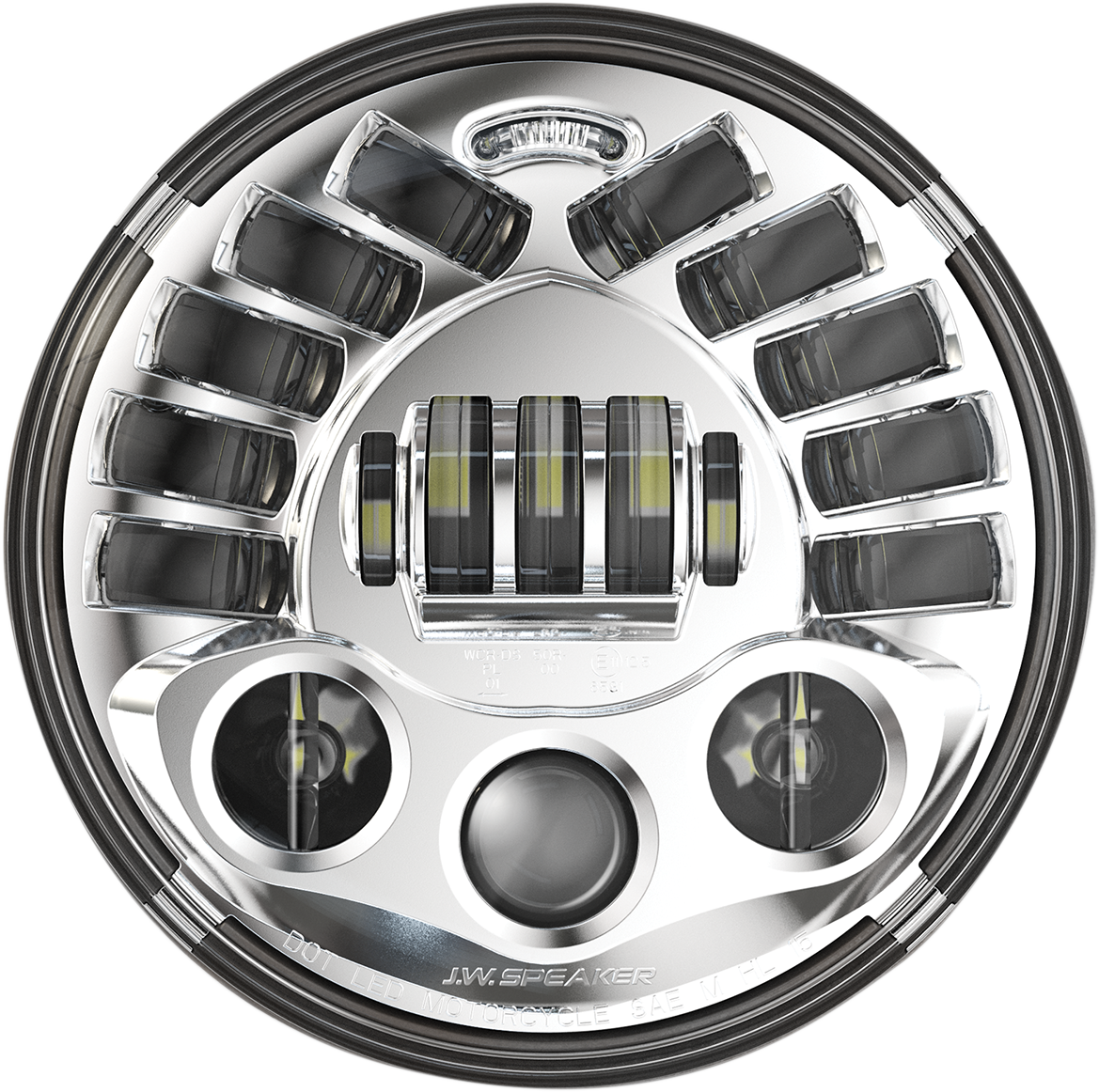 Adaptive 2 LED Headlight - 7" - Chrome