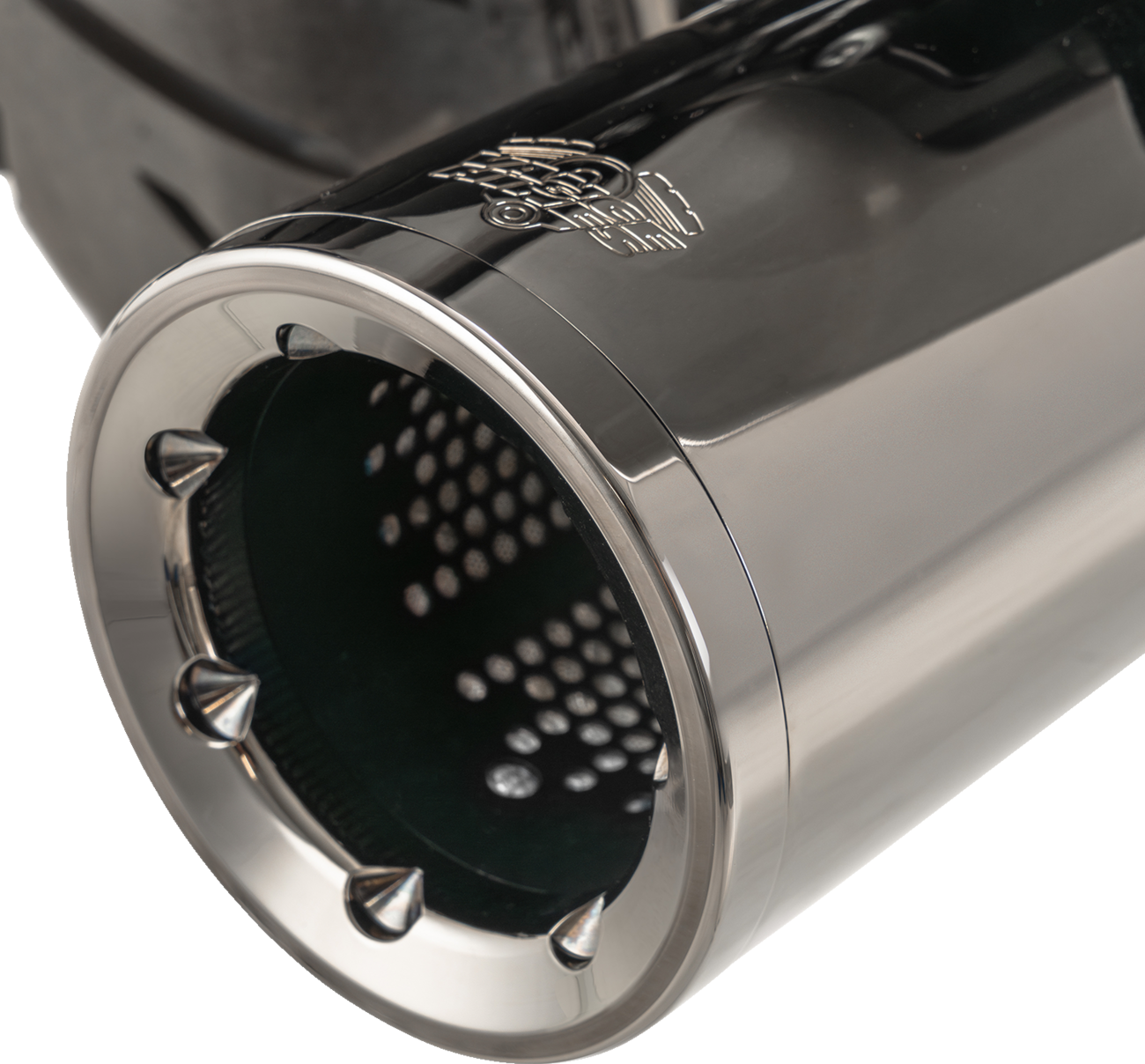 Hi-Output Slip-On Mufflers - Dark Chrome - 4-1/2"