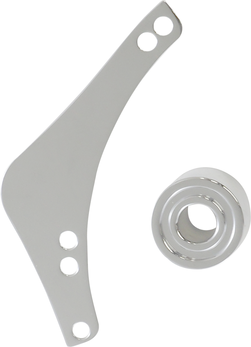 Replacement Breather Bolt Cover Plate - Inverted/Method/Clear Tear/Sidekick - Left - Chrome
