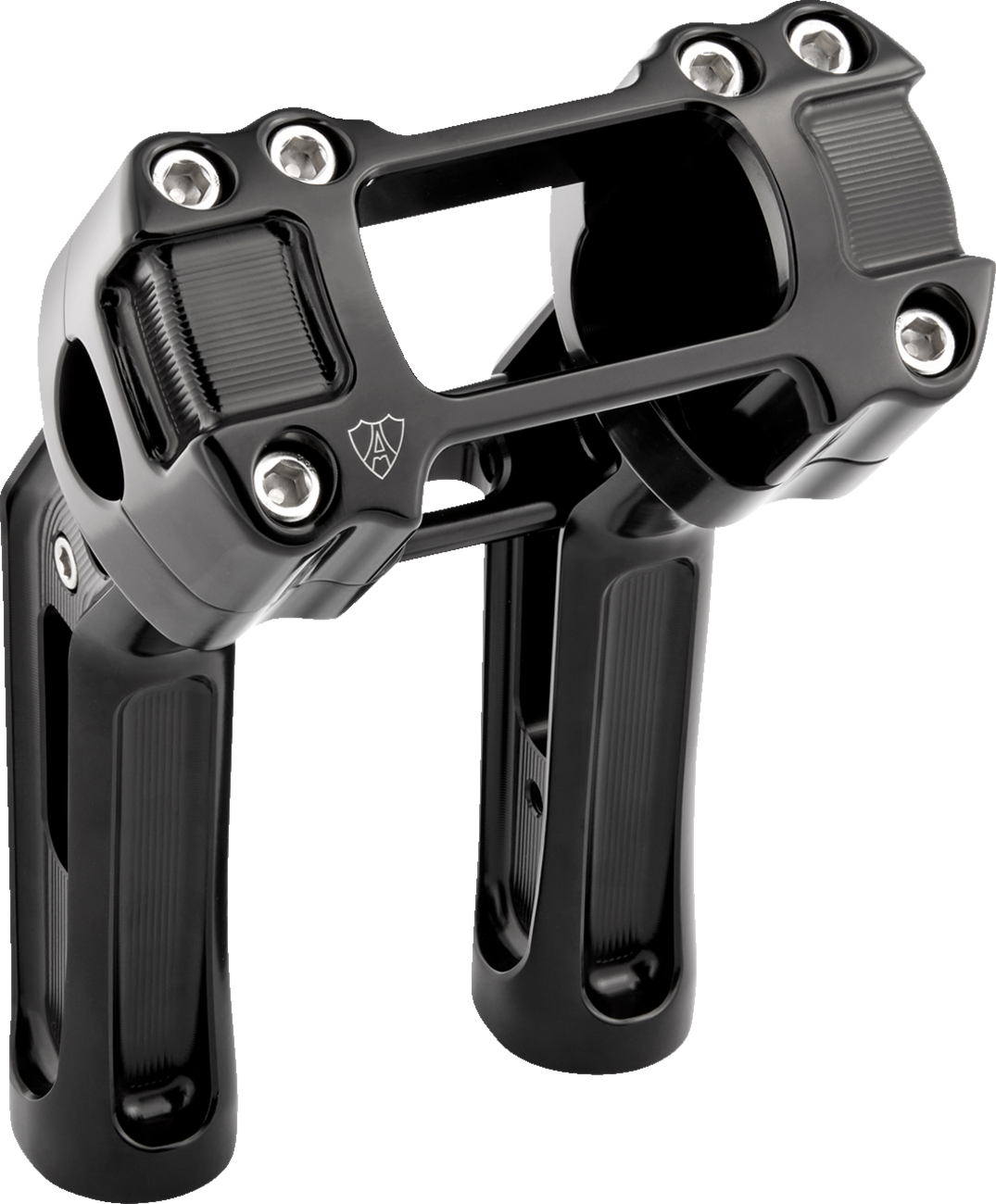 Method Kickback Handlebar Riser - Softail Gauge Cut-Out - 7" - Black