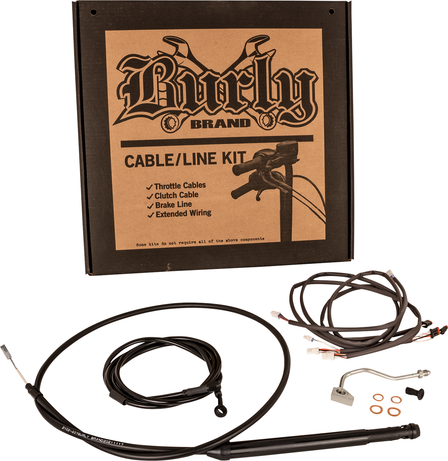 Touring Model Control Kit - Gorilla Ape Hanger - 16" - Black