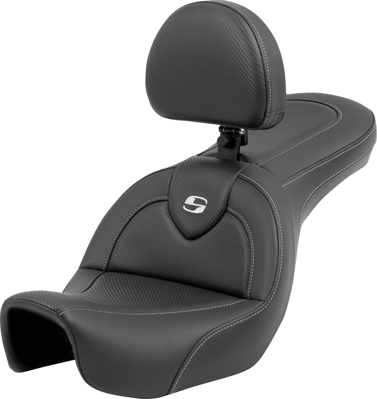 Roadsofa™ Seat - Carbon Fiber - With Backrest - FXD '06-'17