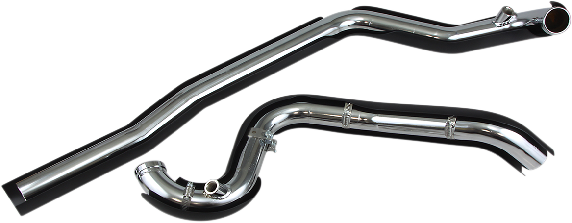 True Dual Headpipes - Black - '07-'08 FL