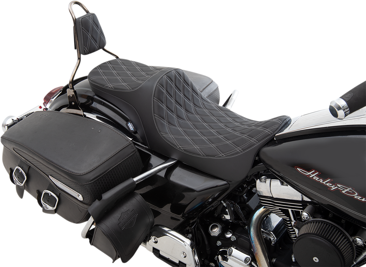 Predator III 2-Up Seat - Double Diamond - Silver Thread - FL '08-'23