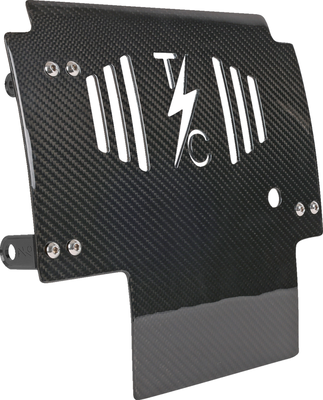Skid Plate - Carbon Fiber/Gloss - With Black Brackets - FLHX/FLTRX