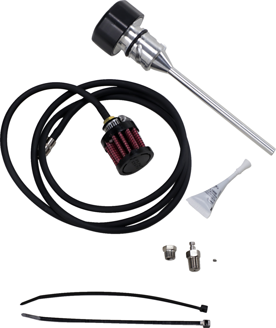Vented Dipstick - Black - M8 Softail