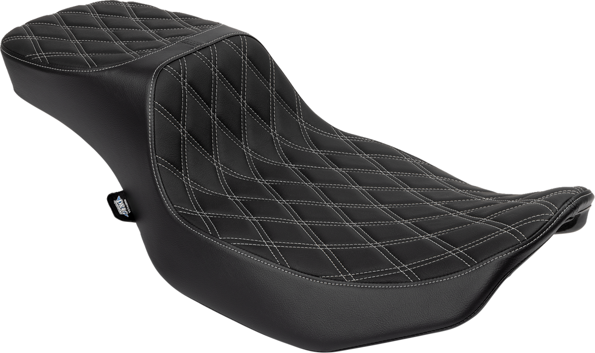Performance Predator 2-Up Seat - Extended Reach - Vinyl - Silver Double Diamond Stitch