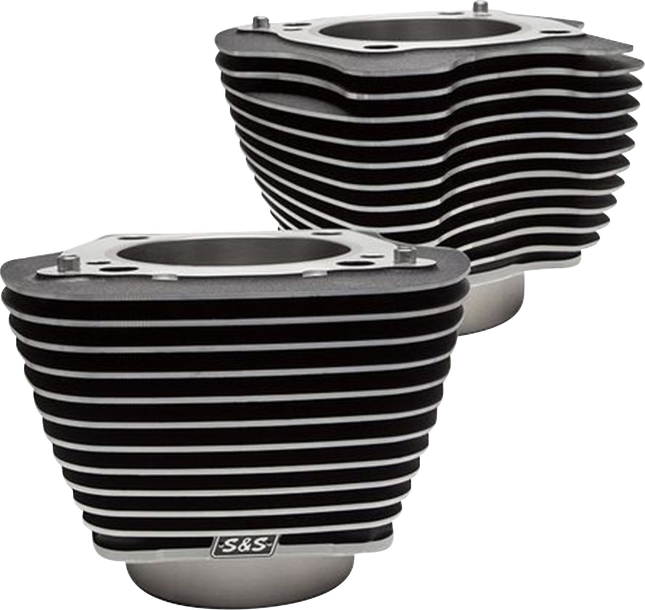 Cylinder Set - 4.25" Bore - Unhoned - Wrinkle Black W/Highlights - M8