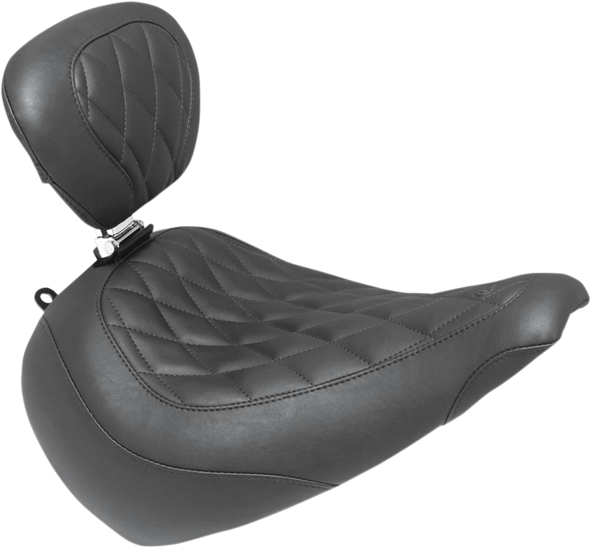 Wide Tripper™ Seat - With Driver's Backrest - Diamond Stitching