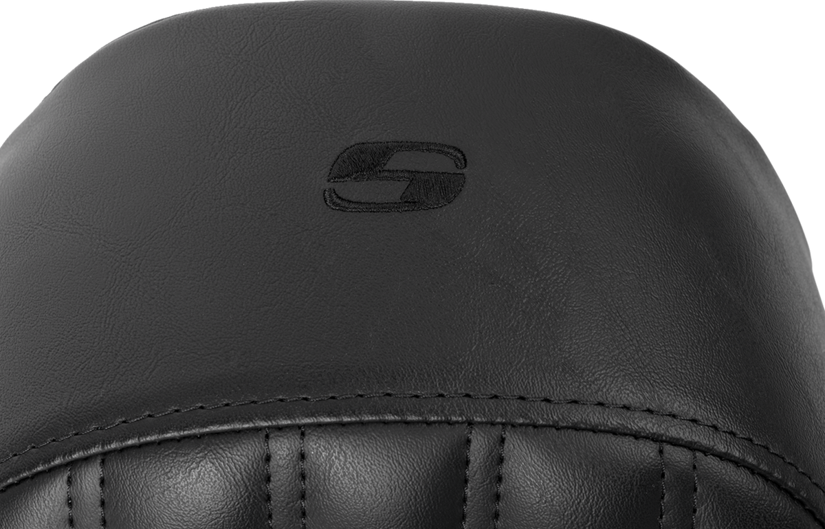Knuckle Solo Seat - Ribbed - Black - FL '08-'24