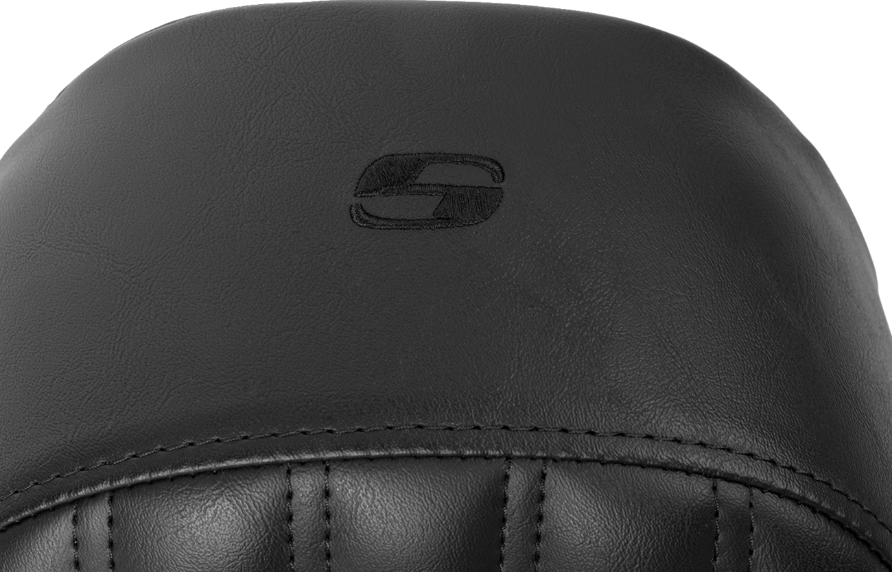Knuckle Solo Seat - Ribbed - Black - FL '08-'24