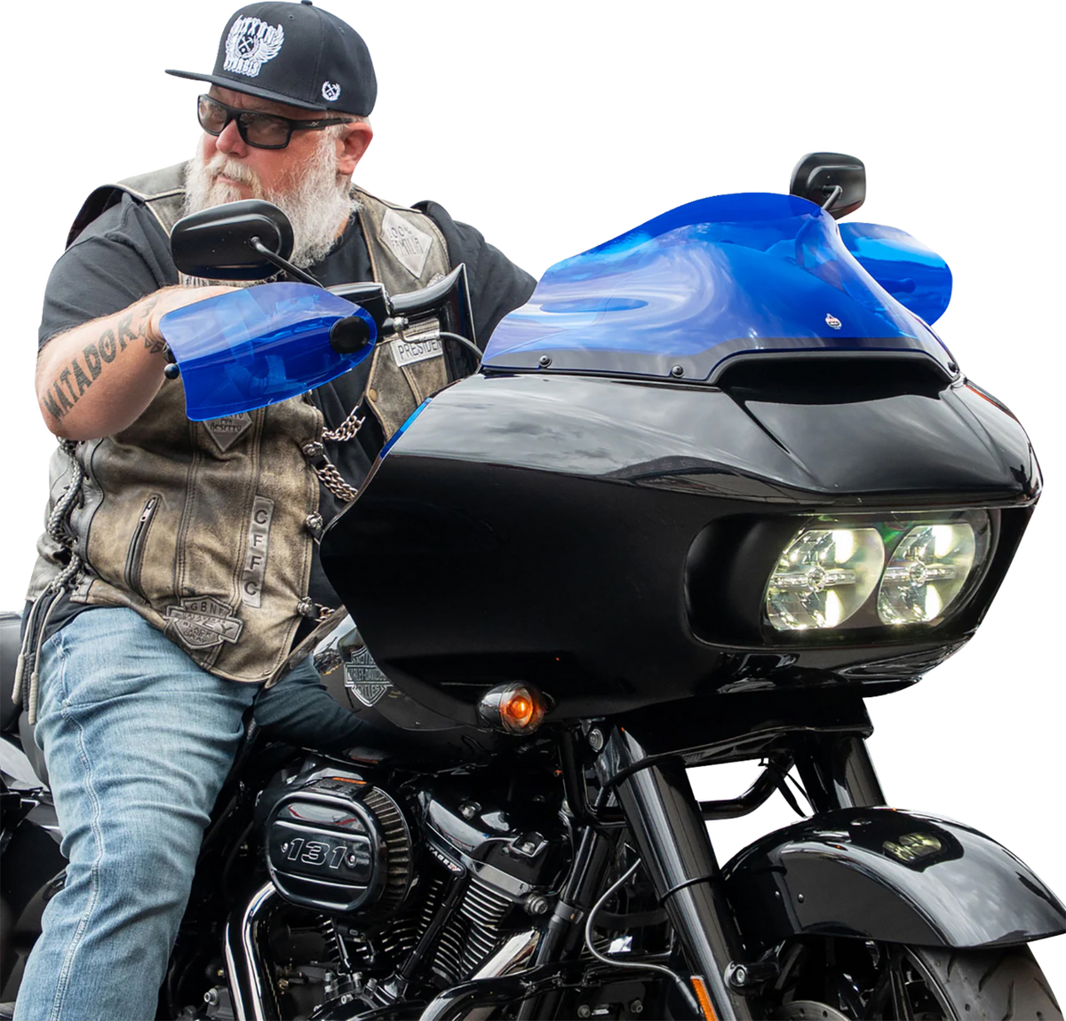 Flare® Handguards - Harley-Davidson Cable Clutch - Blue