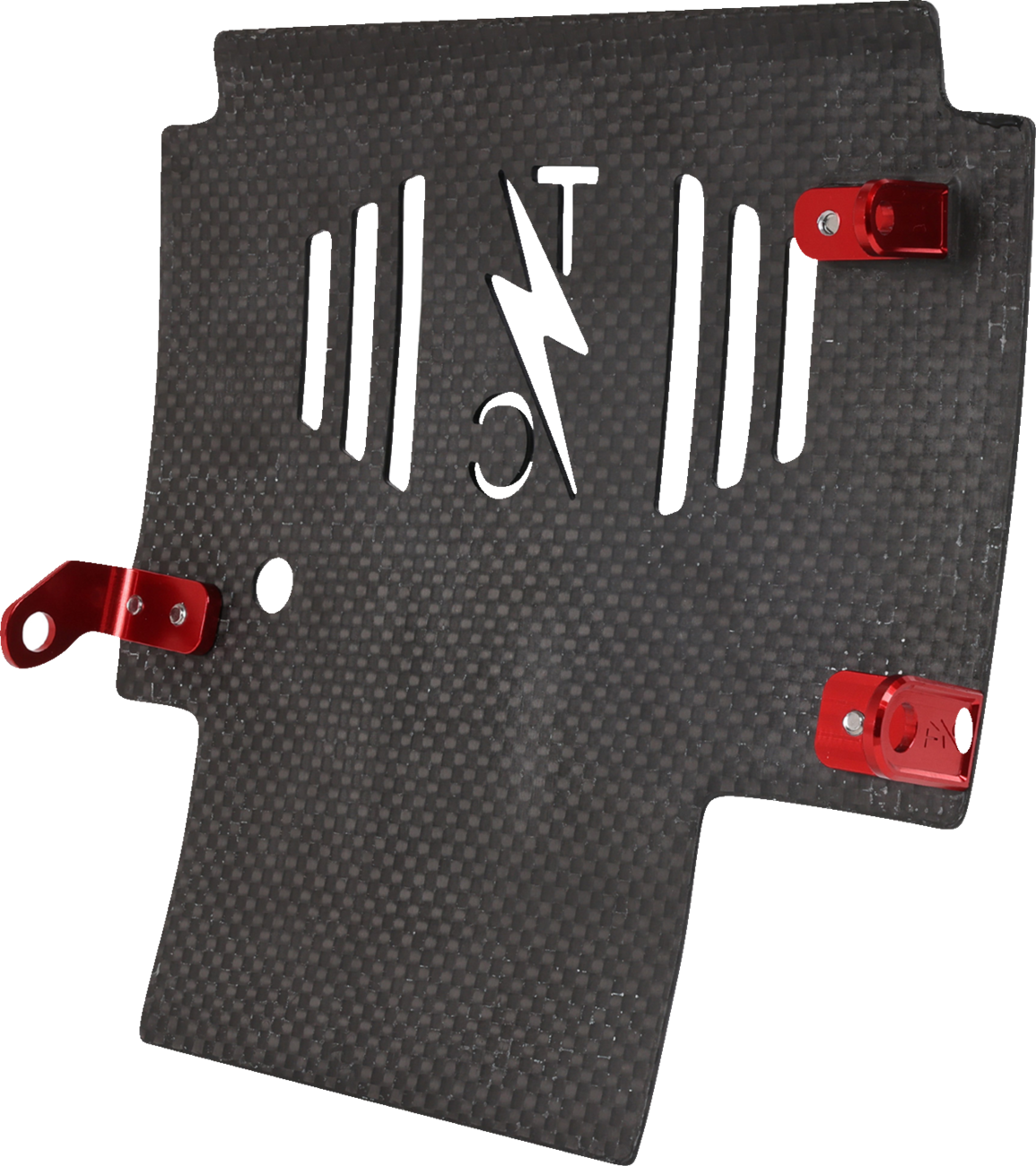 Skid Plate - Carbon Fiber/Forged - With Red Brackets - FLHX/FLTRX