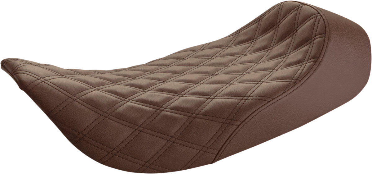 Renegade™ Solo Seat - Lattice Stitched - Brown - FLH '97-'07