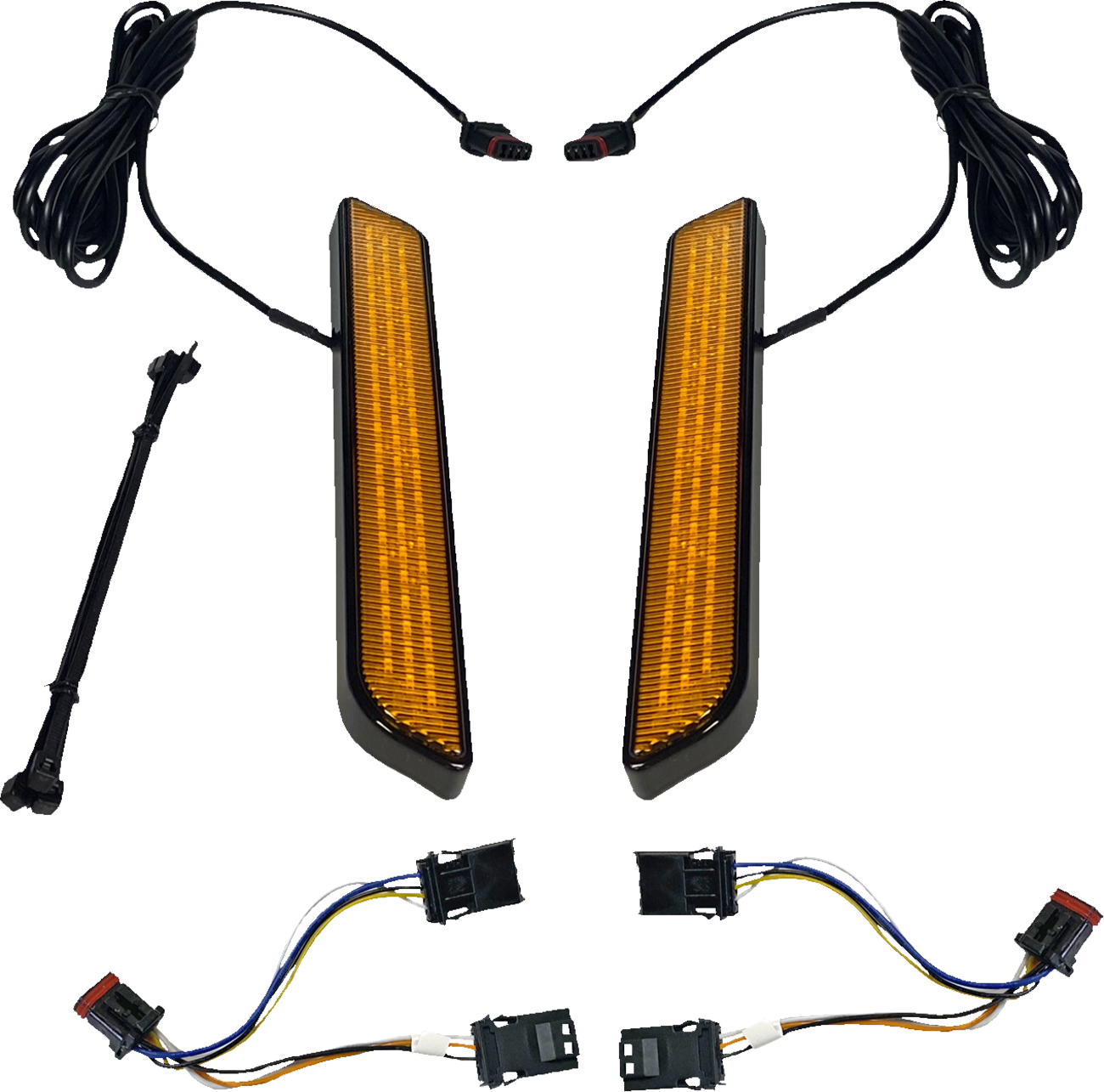 LED Fork Light - Amber - Black