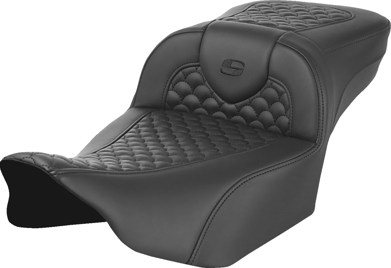 Roadsofa™ Seat - Dragon Scale Stitch - W/O Backrest - Extended Reach - FLTR/FLHX '23-'25