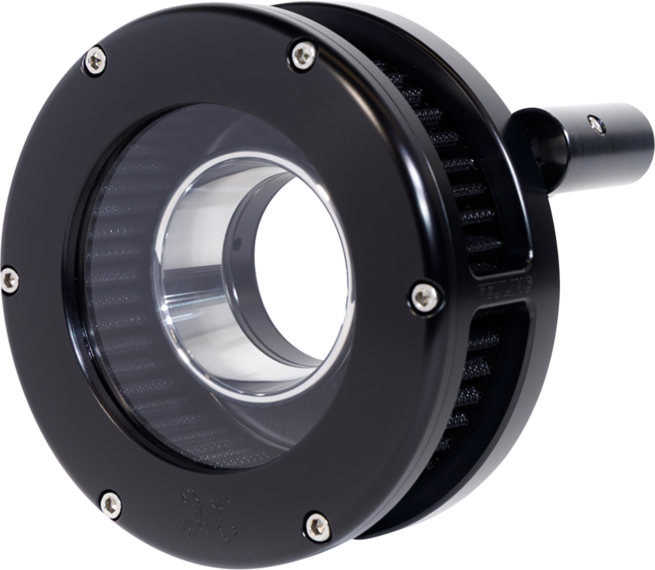 Slim BA Air Cleaner Kit - Black/Clear - Black Filter - '08-'17 Twin Cam