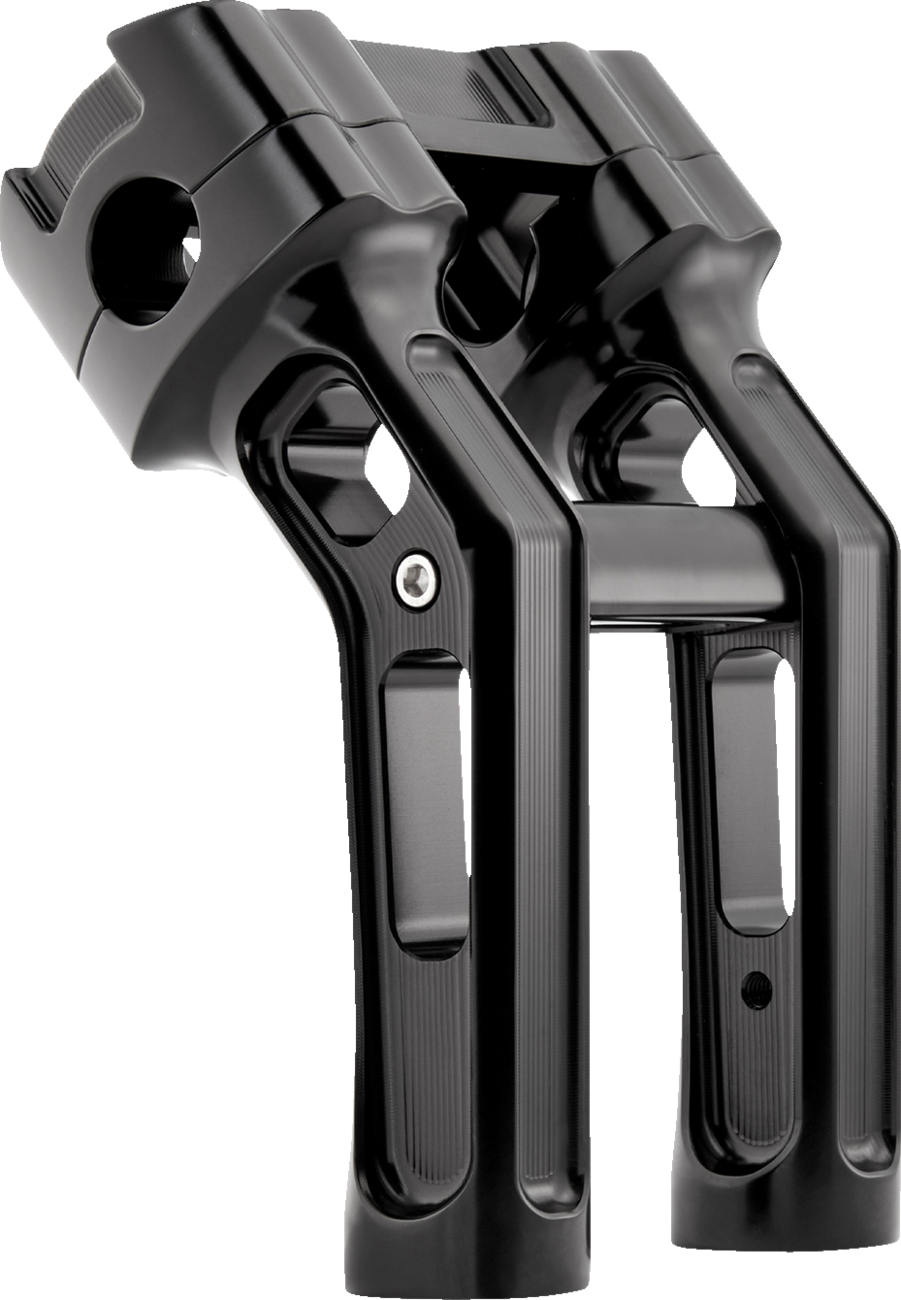 Method Kickback Handlebar Riser - Softail Gauge Cut-Out - 7" - Black