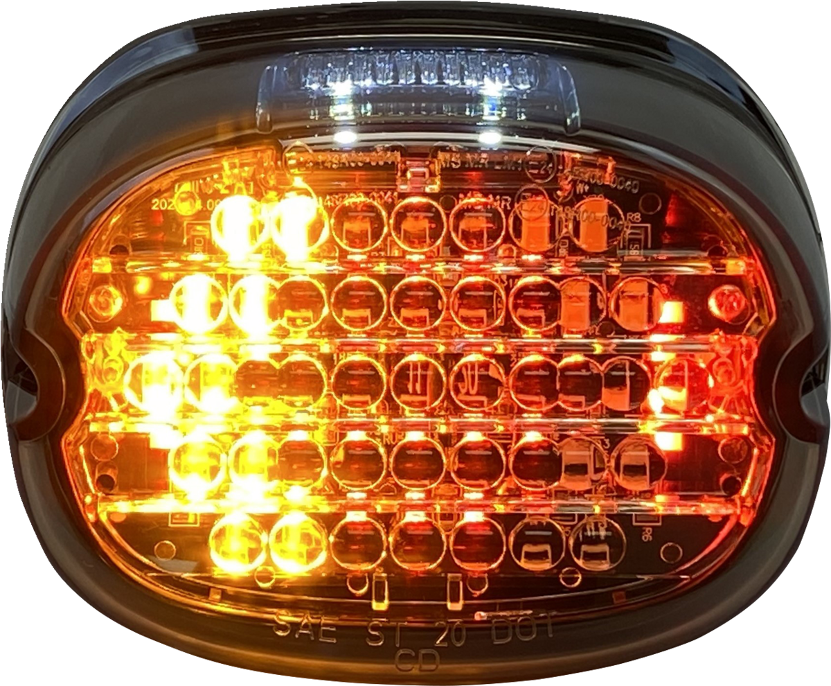 Taillight W/ Integrated Turn Signal - Top Window - Smoked Lens