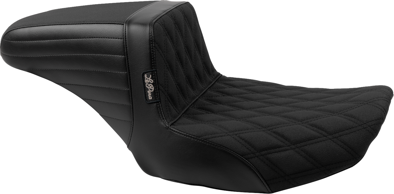 Kickflip Seat - Double Diamond Stitch W/ Gripp Tape - FLH/FLT '23-'25