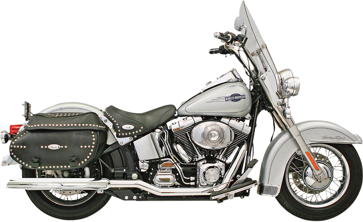 Power Curve True-Dual Crossover Header Pipes - '07-'17 Softail