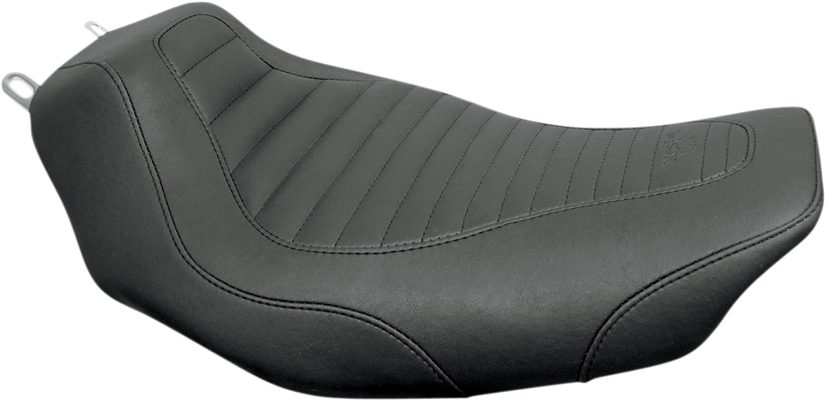 Tripper™ Solo Seat - Without Backrest - Tuck And Roll - Black - FLH '97-'07