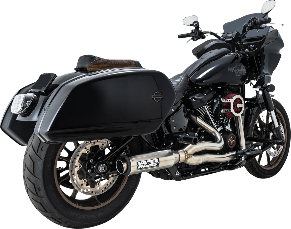 2-Into-1 Supersport Exhaust System - Brushed - Softail