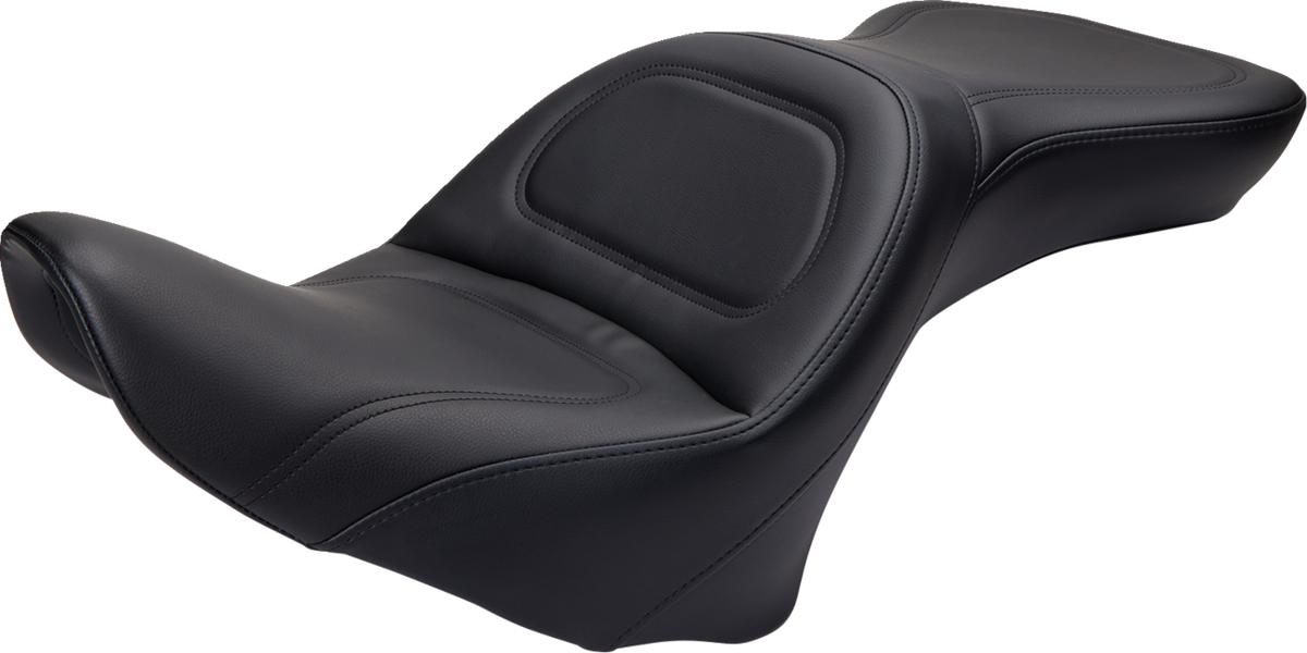 Seat - Explorer™ - Without Backrest - Stitched - Black - FLSTF '07-'17