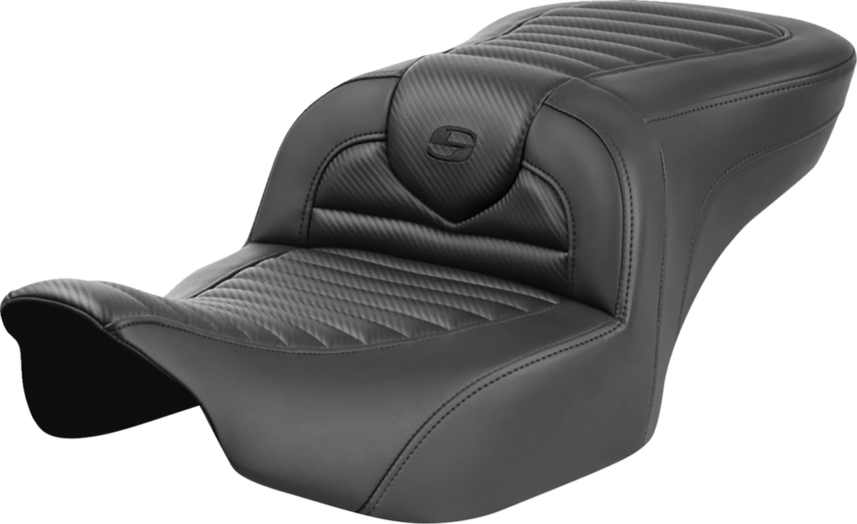 Roadsofa™ Seat - Without Backrest - Tuck-N-Roll - Carbon Fiber - FLTR/FLHX '23-'24