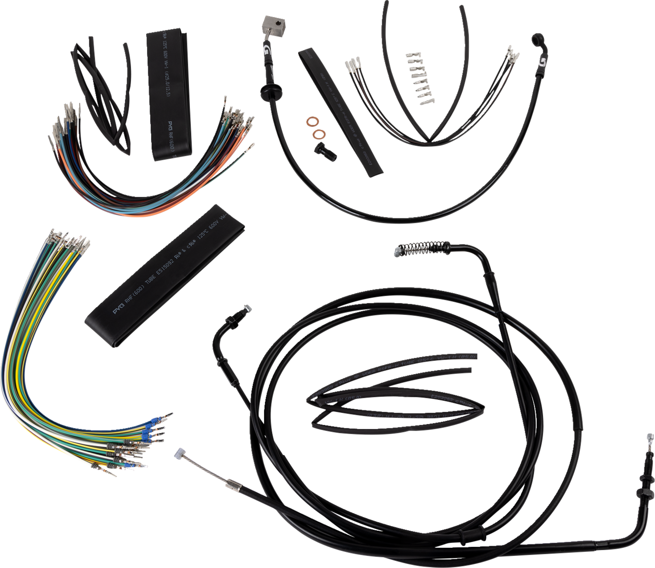Extended Cable Kit - 12" Ape Hanger - Rebel
