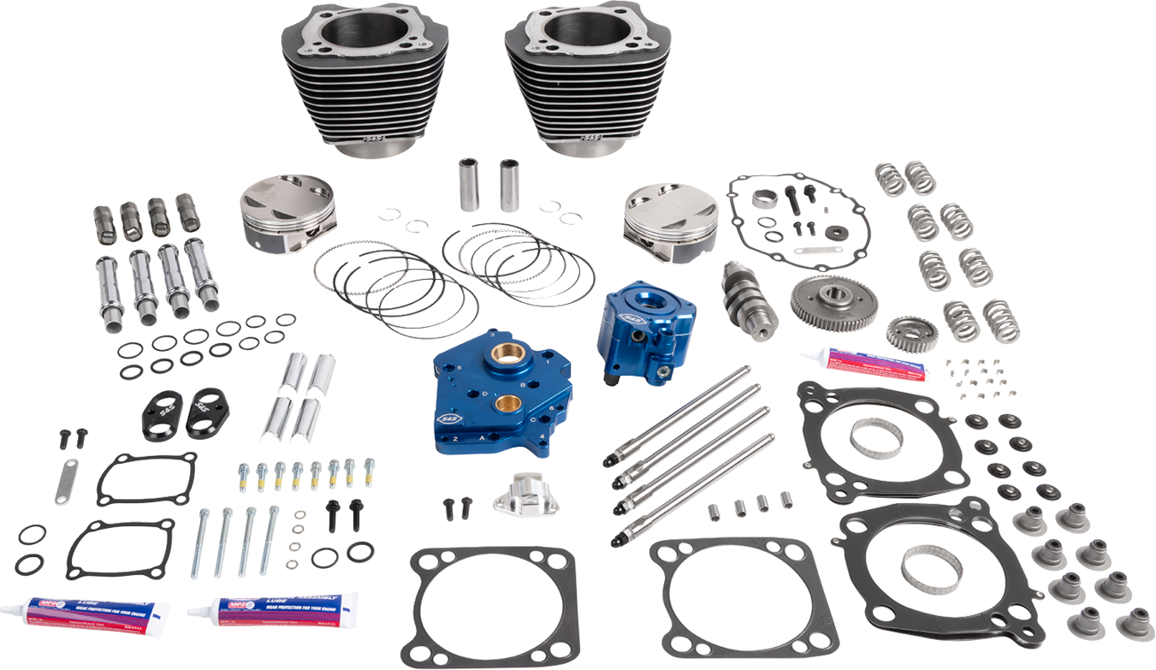 132" Power Package - HPT496 - Gear Drive - Water Cooled - Black Granite - 114"/117" M8