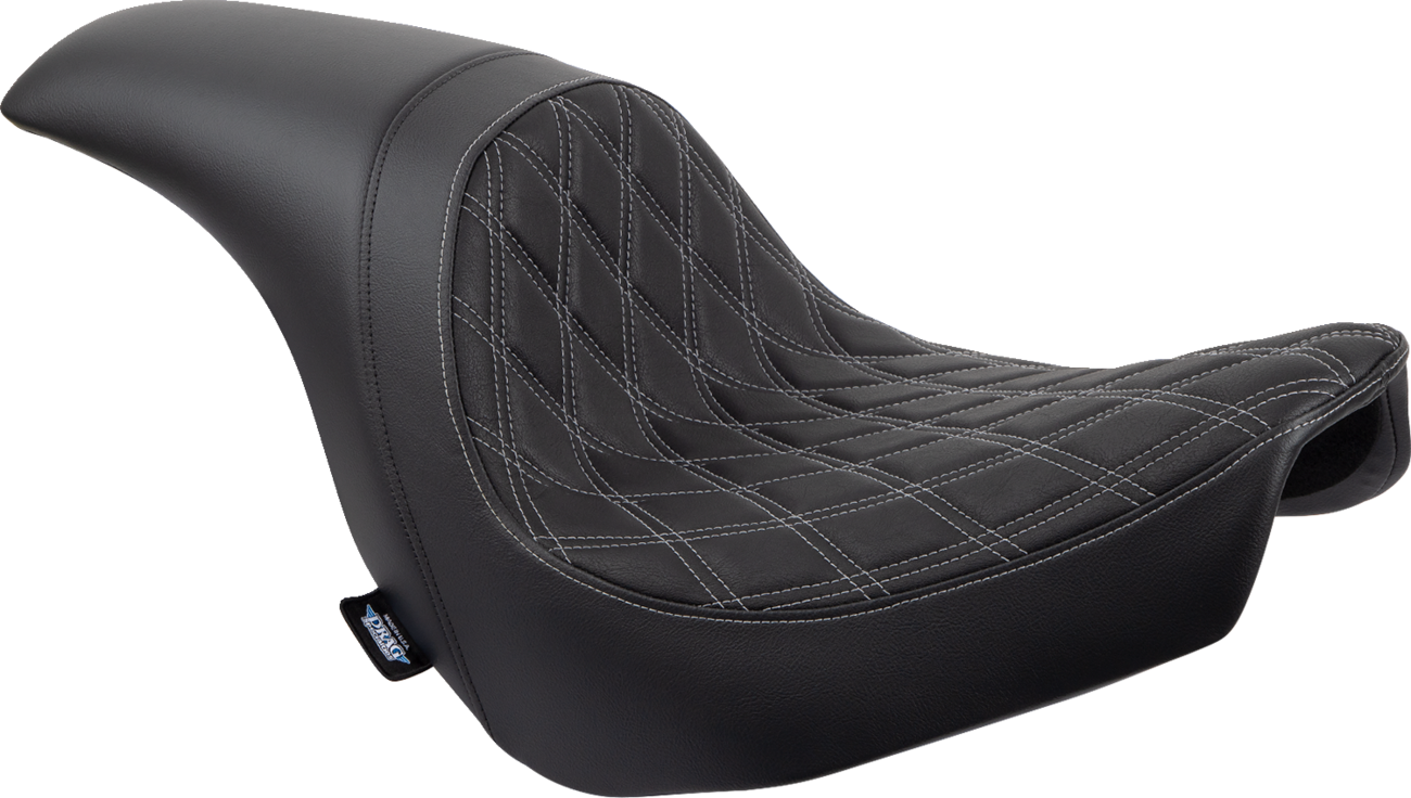 Predator Seat - Double Diamond W/ Silver Sitching - Vinyl - FLSB/FXLR '18-'23