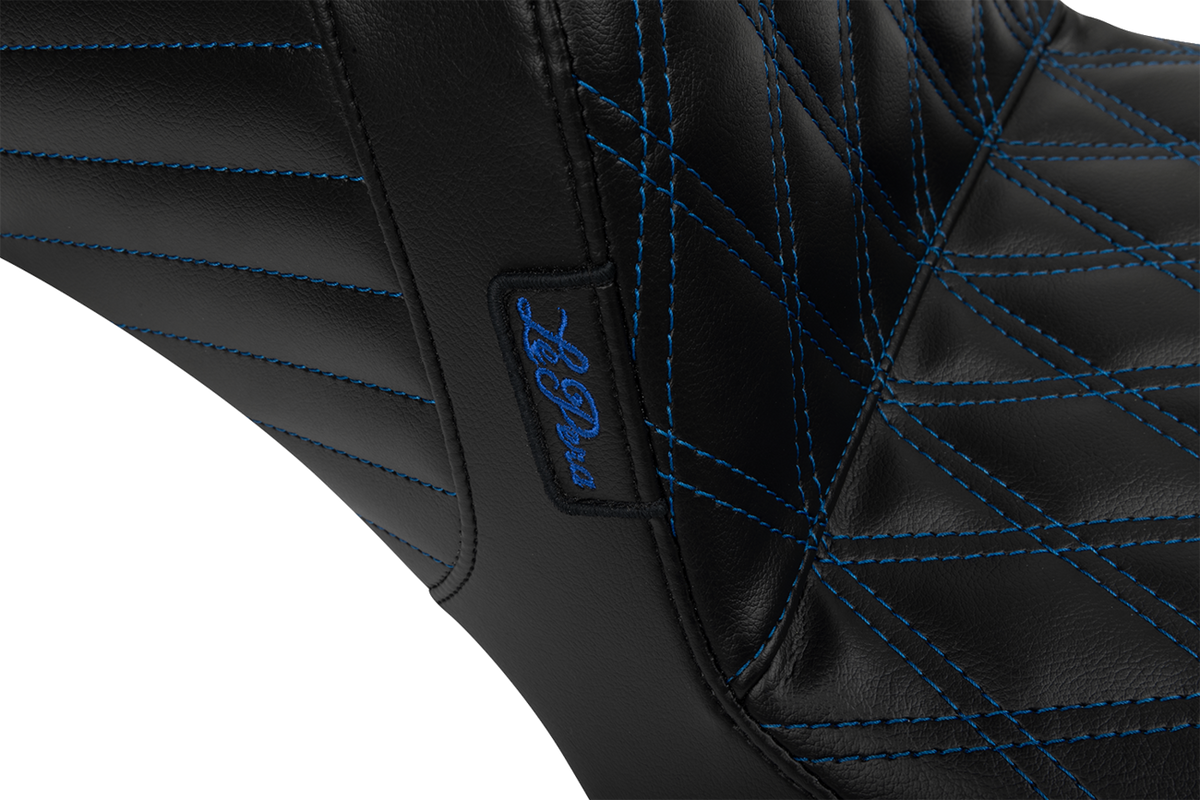 Tailwhip Daddy Long Legs Seat - Blue Double Diamond Stitch - FLH/FLT '23-'25