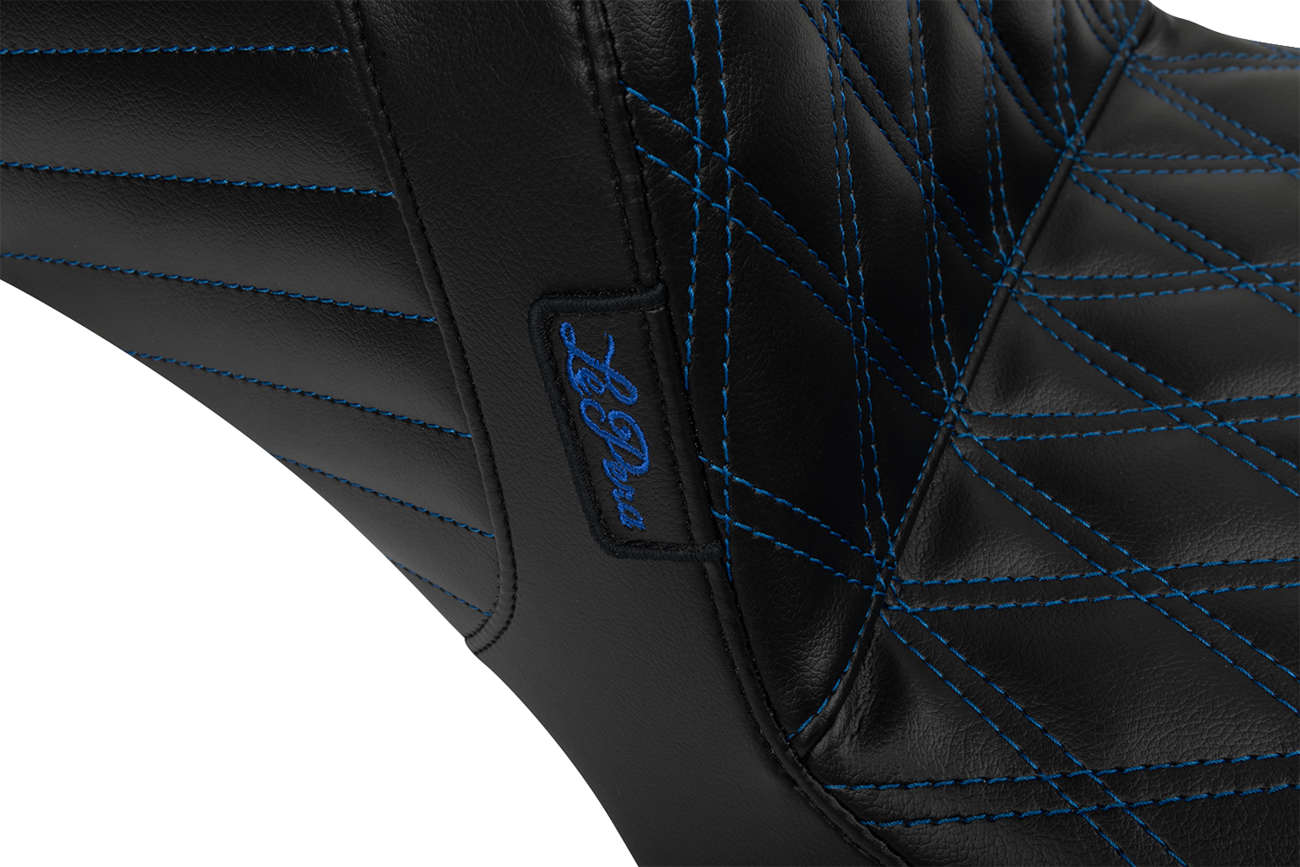 Tailwhip Daddy Long Legs Seat - Blue Double Diamond Stitch - FLH/FLT '23-'25