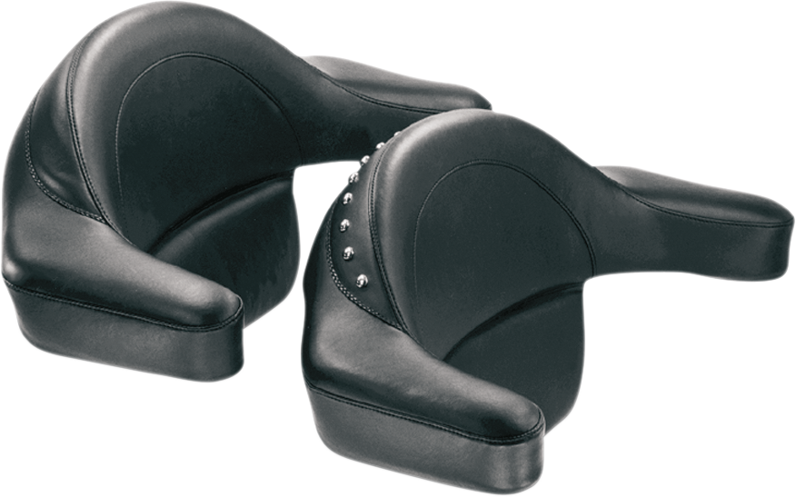 Passenger Pad - With Armrest - Smooth - FLT/FLHT '80-'13