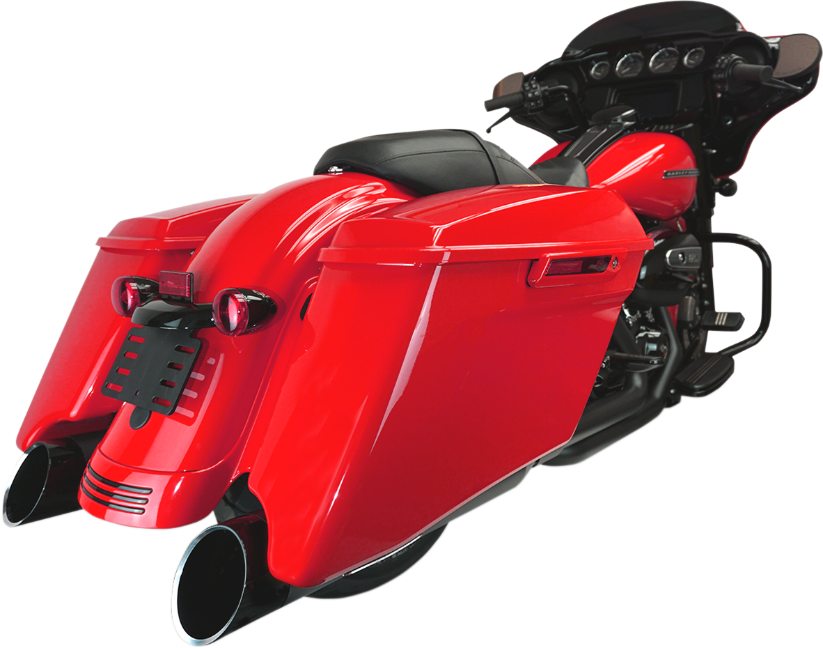 4-1/2" HP-Plus® Slip-On Mufflers - Black With Edge - Touring