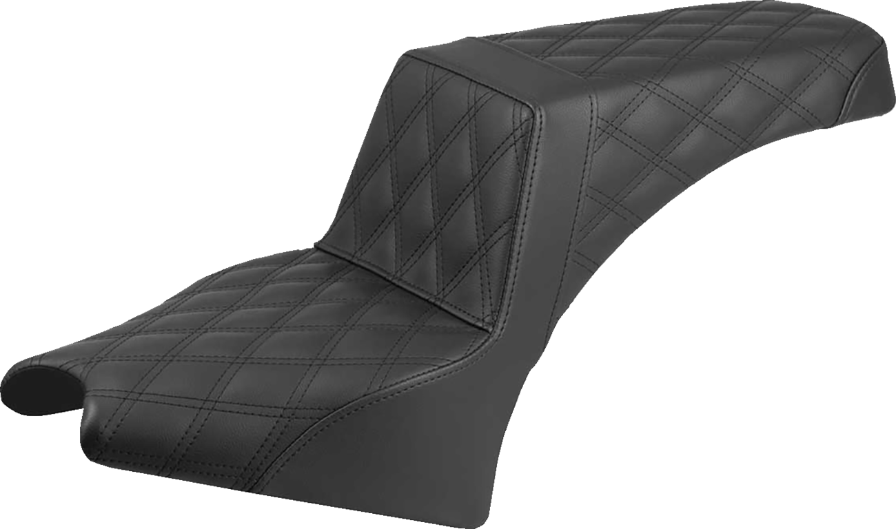 Step-Up Seat - Lattice Stitch - Black - Indian Scout '25