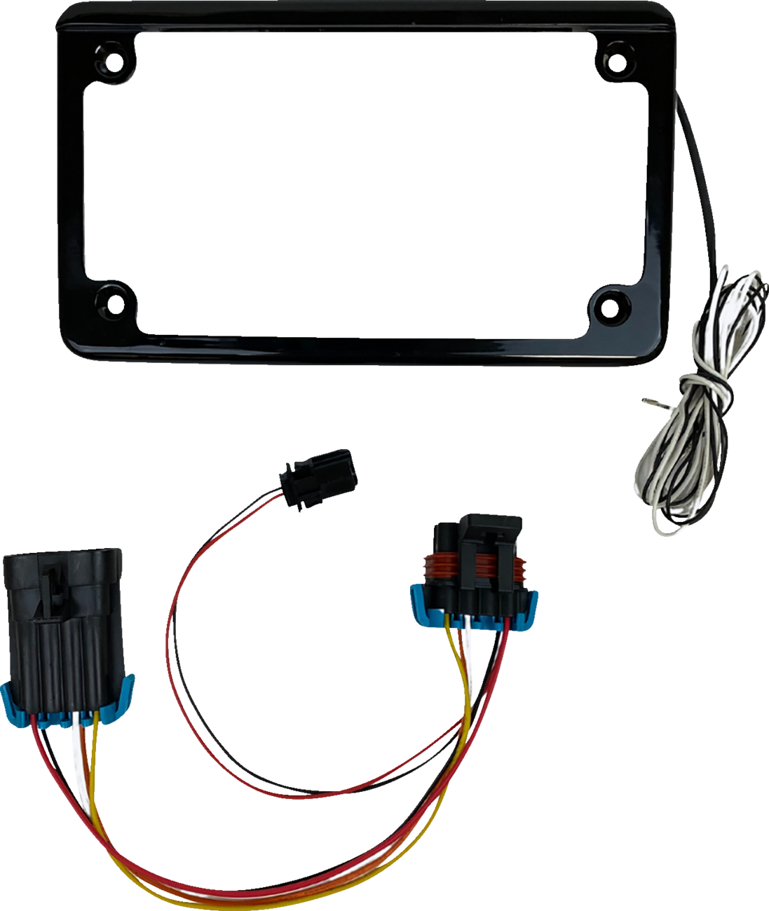 Lighted License Plate Frame - Gloss Black - RZR XP