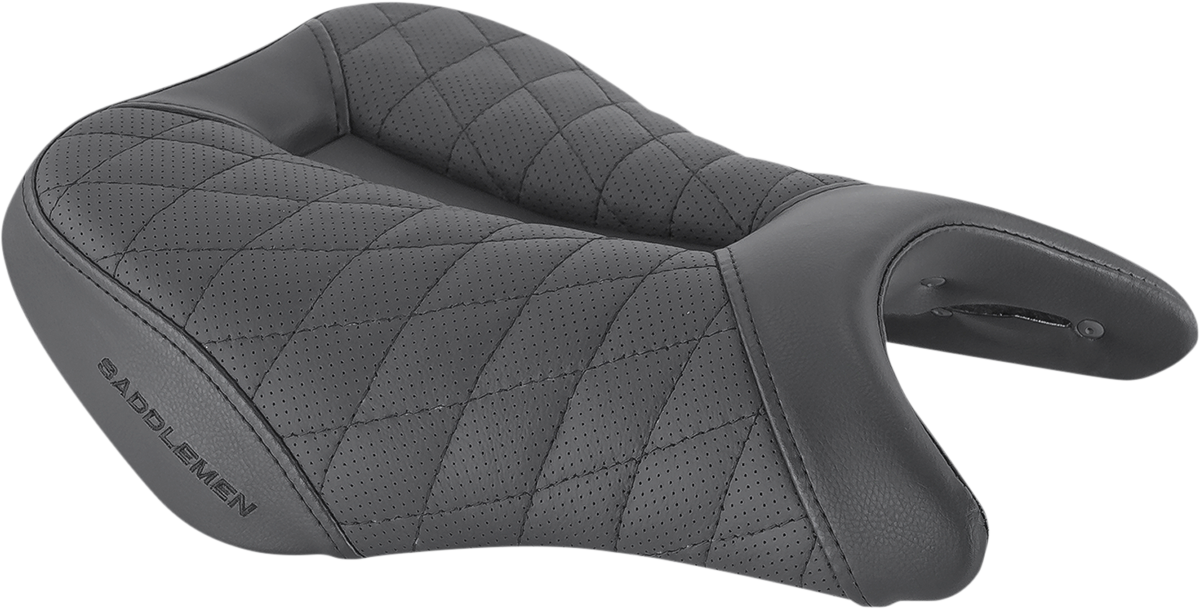 Track Seat - Lattice Stitch - Black - GSX '18-'20