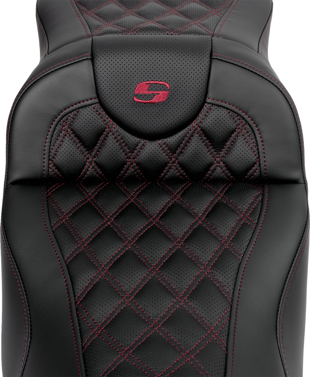 Roadsofa™ Extended Reach Seat - Lattice Stitch - Wine Berry Stitch - With Backrest - FL '08-'24