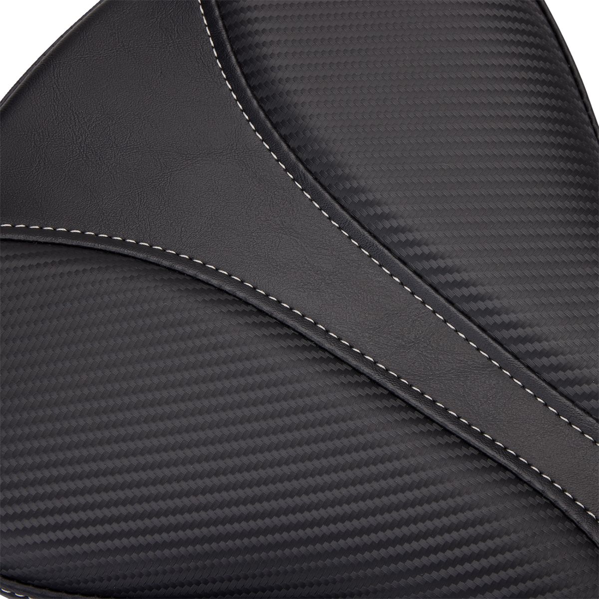 Dominator Pillion Pad - Standard Reach - Black W/ Gray Stitching - FL/FX '06-'17