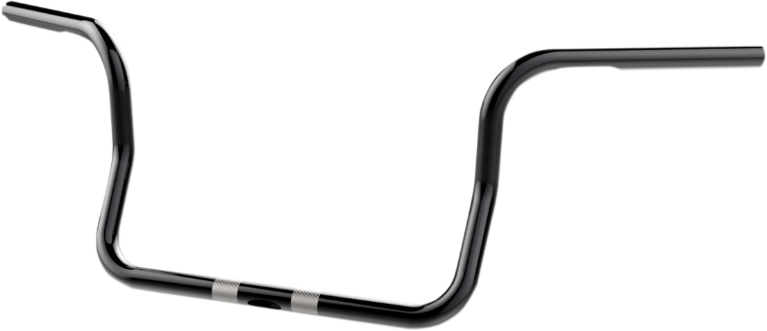1" Handlebar - Ape Hanger - 10" - Black