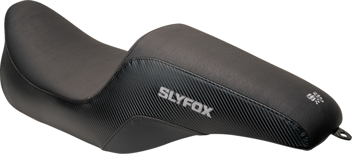 Drifter Seat - Gray Logo - Smooth Vinyl - Carbon Fiber - FL '97-'07
