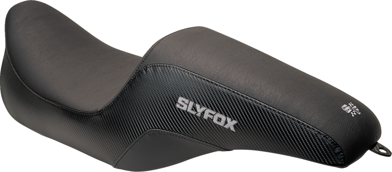 Drifter Seat - Gray Logo - Smooth Vinyl - Carbon Fiber - FL '97-'07