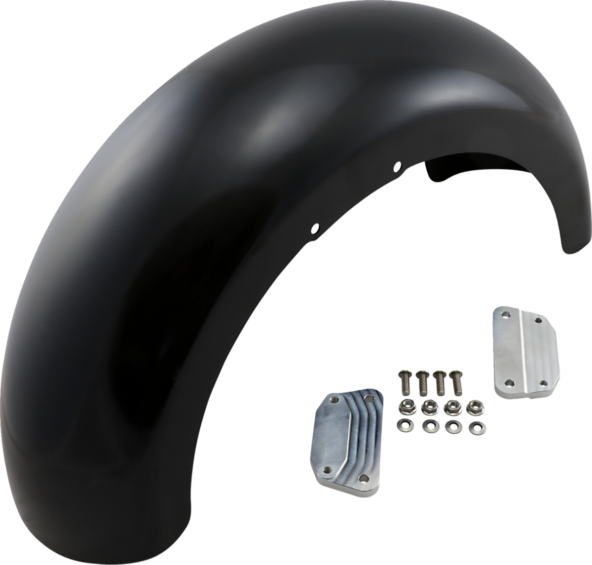 Wrapper Front Fender - Black - 18" - HD Softail