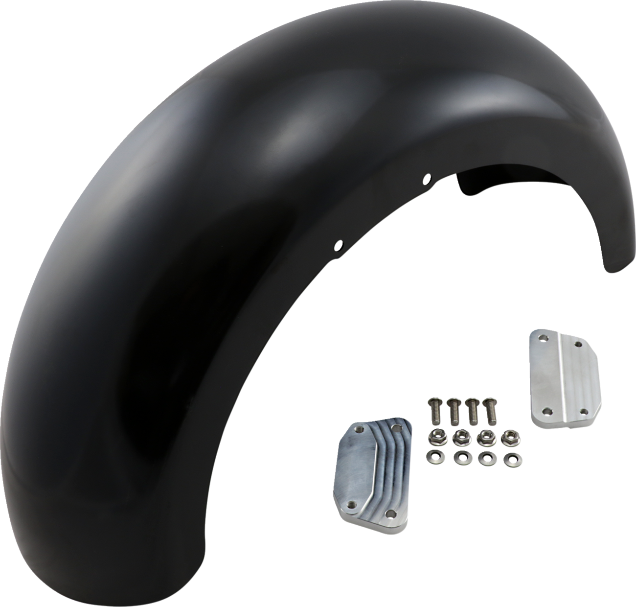 Wrapper Front Fender - Black - 18" - HD Softail